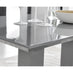 Imperia 6 Grey Dining Table and 6 Grey Pesaro Silver Leg Chairs