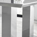 Imperia 6 Grey Dining Table and 6 Navy Pesaro Black Leg Chairs