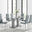 Imperia Grey Modern High Gloss Dining Table And 6 Grey Milan Dining Chairs Set