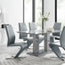 Imperia 6 Grey Dining Table and 6 Grey Willow Chairs