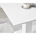 Imperia High Gloss White Dining Table & 6 Black Calla Black Leg Chairs
