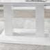 Imperia High Gloss White Dining Table & 6 Grey Calla Black Leg Chairs