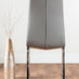 Atlanta White High Gloss And Chrome Metal Rectangle Dining Table And 4 Elephant Grey Isco Dining Chairs Set