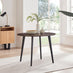 Koko Walnut Effect Round Dining Table & 4 Black Corona Black Leg Chairs