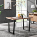 Kylo Rectangular Brown Wood Veneer 4 Seater Dining Table