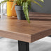 Kylo Rectangular Brown Wood Veneer 4 Seater Dining Table