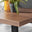 Kylo Brown Wood Effect Dining Table & 4 Cappuccino Milan Black Leg Chairs