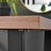 Kylo Rectangular Brown Wood Veneer 4 Seater Dining Table