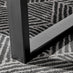 Kylo Brown Wood Effect Dining Table & 4 Grey Milan Black Leg Chairs