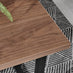 Kylo Brown Wood Effect Dining Table & 4 Green Pesaro Black Leg Chairs