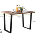 Kylo Rectangular Brown Wood Veneer 4 Seater Dining Table
