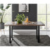 Kylo Brown Wood Effect Dining Table & 6 Green Belgravia Black Leg Chairs