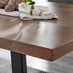 Kylo Brown Wood Effect Dining Table & 6 Black Pesaro Black Leg Chairs