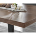 Kylo Brown Wood Effect Dining Table & 6 Green Belgravia Black Leg Chairs