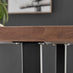 Kylo Rectangular Brown Wood Veneer 6 Seater Dining Table