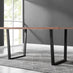 Kylo Brown Wood Effect Dining Table & 6 Mustard Lorenzo Chairs