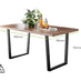 Kylo Brown Wood Effect Dining Table & 6 Black Milan Black Leg Chairs