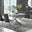 Leonardo 4 Table and 4 Dark Grey Nora Silver Leg Chairs