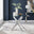 Leonardo 4 Table and 4 Dark Grey Nora Silver Leg Chairs