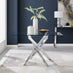 Leonardo 4 Table & 4 Elephant Grey Belgravia Chairs