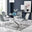 Leonardo 4 Table and 4 Grey Pesaro Silver Leg Chairs