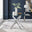 Leonardo Glass And Chrome Metal Dining Table And 6 White Milan Chairs Dining Set