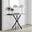 Leonardo Glass And Black Console Table