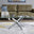 Leonardo Rectangular Glass and Silver Coffee Table