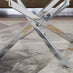 Leonardo Chrome Metal And Glass Console Coffee End Side Table Set