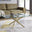 Leonardo Rectangular Glass and Gold Coffee Table