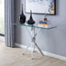 Leonardo Glass And Silver Console Table