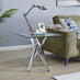 Leonardo Chrome Metal And Glass Console Coffee End Side Table Set