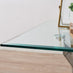 Leonardo Chrome Metal And Glass Console Coffee End Side Table Set