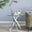 Leonardo Square Glass and Silver Side Table