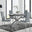 Lira 100cm Grey Metal Extending Dining Table & 4 Grey Milan Chrome Leg Chairs