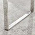 Miami Rectangular Glass and Silver Coffee Table