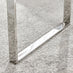 Miami Rectangular Glass and Silver Coffee Table