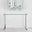 Miami Glass and Silver Console Table