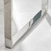 Miami Square Glass and Silver Side Table