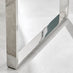 Miami Square Glass and Silver Side Table