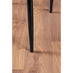 Santorini Brown Round Dining Table And 6 Black Milan Black Leg Chairs