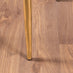Leonardo 4 Gold Dining Table and 4 Cappuccino Gold Leg Milan Chairs