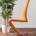 Giovani Grey White Modern High Gloss And Glass Dining Table And 4 Mustard Willow Chairs Set