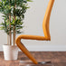 Giovani Grey White Modern High Gloss And Glass Dining Table And 4 Mustard Willow Chairs Set