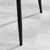 2x Nora Navy Blue Velvet Dining Chairs Black Legs