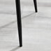 2x Nora Cream Velvet Dining Chairs Black Legs