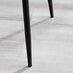 2x Nora Cream Velvet Dining Chairs Black Legs