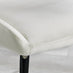 2x Nora Cream Velvet Dining Chairs Black Legs