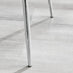 2x Nora Cream Velvet Dining Chairs Silver Legs