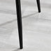 2x Nora Dark Grey Velvet Dining Chairs Black Legs